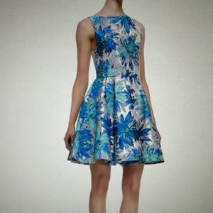 Alice and Olivia Foss Floral Jacquard dress